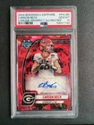 2024 Bowman U Sapphire Carson Beck Chrome Prospect Auto Red /5 PSA 10!