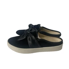 Spenco Shoes Womens Size 10 Black Slip On Mule Bow Comfort Platform Slides