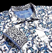 Robert Graham Vibrant Abstract Paisley Floral 2XL BIG FIT Sport Shirt 265