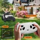 OROFULL 12V Electric Ride On Car with Remote Control & Music for Toddlers, White — photo 5