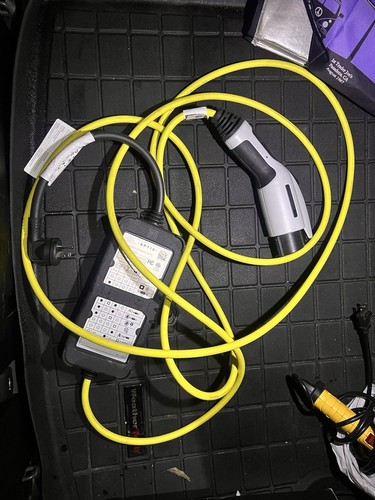 Used BMW Dual Level EV Charger – 21 Ft Cable – Level 1 & 2 – With NEMA 6-20 Adapter – For I3, I8, 330e, X5
