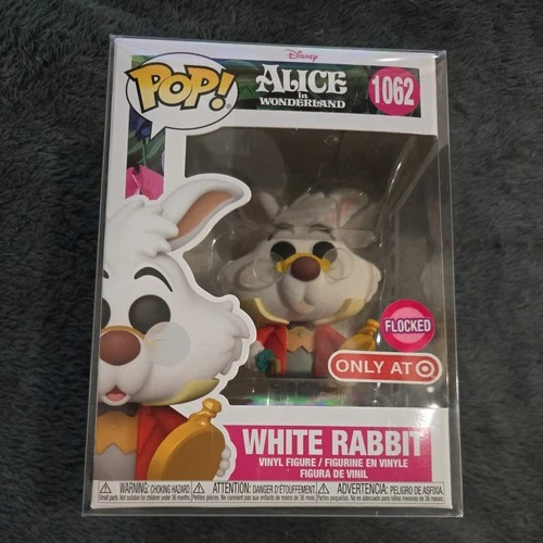 Funko Pop! Disney Alice In Wonderland White Rabbit Flocked Target 1062 Protector