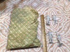 Lot of 4 1960's Louis Marx WW2 World War 2 Gray German Soldier Figures