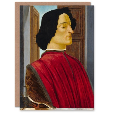 Sandro Botticelli Art Card Giuliano de Medici Portrait