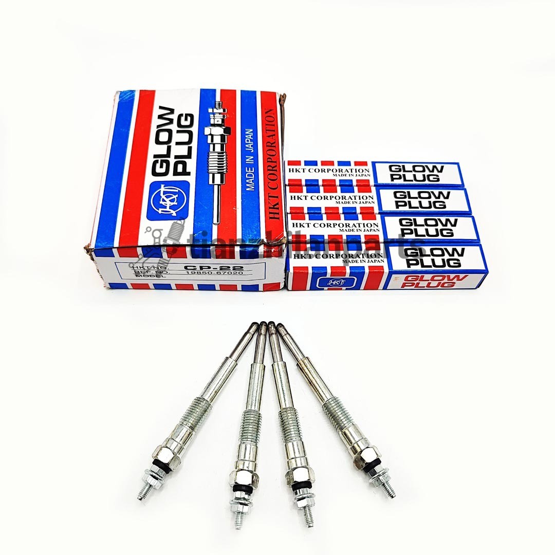 OEM 4x Glow Plug HKT CP-22 New For Toyota 1KZ-TE 1CT 1KZ-T 19850-67030