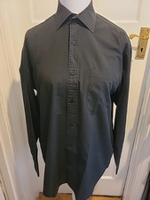 Mens Size 16" Black Long Sleeved Shirt