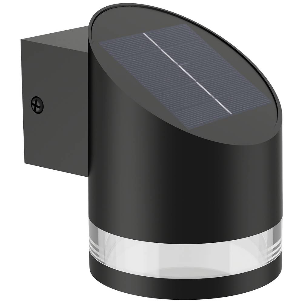Applique solaire extérieure LED Philips Fyce avec capteur crépusculaire noir