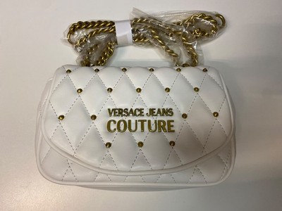 Weiße Versace Jeans Couture Handtasche Damen Umhängetasche