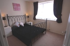 Metal Double  Bed Frame with Headboard, Footboard, Black - located Cheltenham