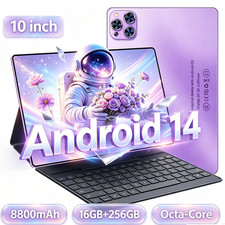 Android 14 Tablet 10.1" Octa-Core 1920 1200 IPS Display 8800mAh WiFi 16GB 256GB