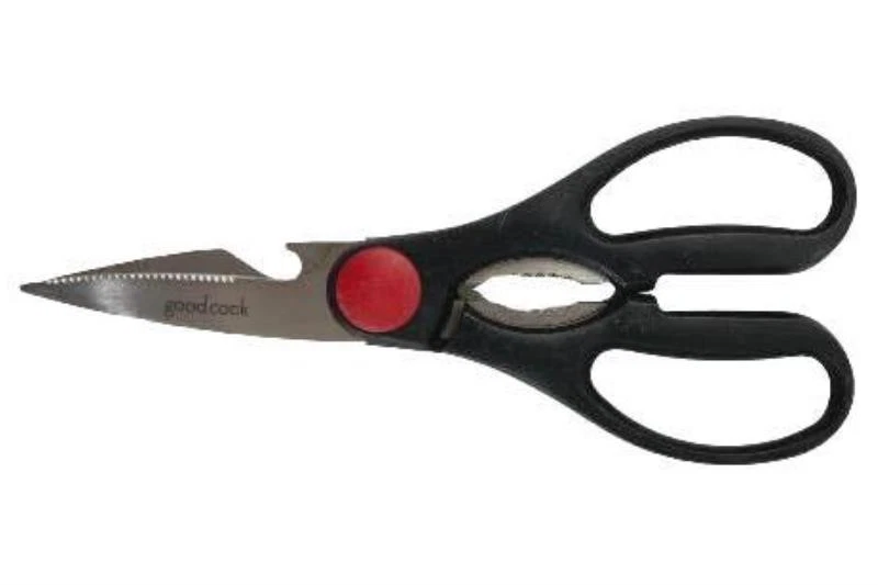 Lot of 3 Good Cook Kitchen Utensils: Spatula, Scissors, Peeler - Red/Black - Image 3 of 4