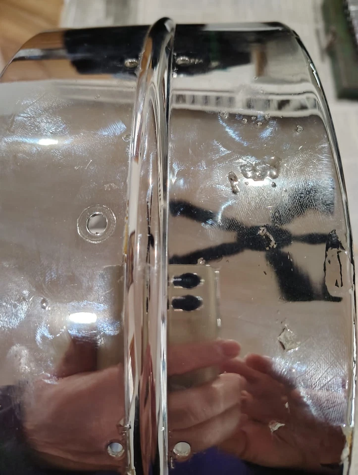 Tambor Sonor Lágrima Cromo 8 Tacos 5x14 Carcasa De Colección Años 60 Alemania Occidental Parte Foto 2 de 4