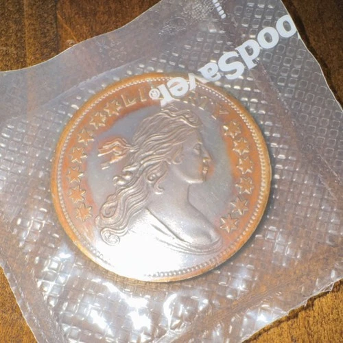 Silver 1 oz Round Liberty Design Bullion Coin in Sealed Packaging