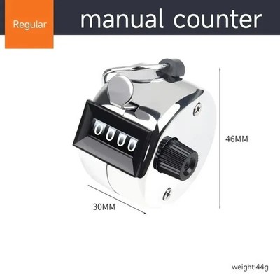 1x Mechanischer Hand Tally Counter 4 Digit Manueller Clicker Zahlenzähler Werkzeug UK