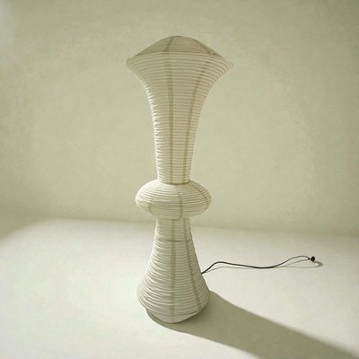 Nogy Japanese Rice Paper Pendant Lamp 3 Lights Adjustable Height 15x56 New