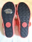 Womens UGG FUZZ YEAH Mariposa Coral Pink Sheepskin Platform Sandals Slides sz 10 — photo 5