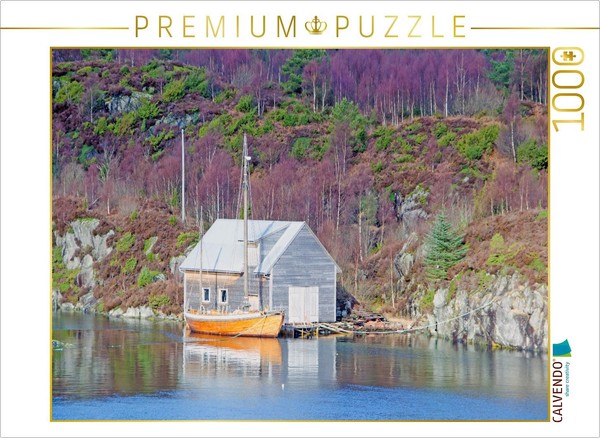 Calvendo Puzzle Norwegische HüTte 1000 Teile Puzzle Quer | 1000 Teile Lege-GrößE-image