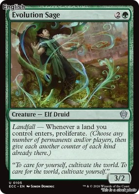 Evolution Sage EN [ECC - 105] - NM TCG MTG