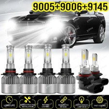 For Dodge Charger 2006 2007 2008 2009 Combo Led Headlight Hi-lo Fog Light Bulbs