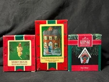 Lot of 3 Hallmark Keepsake Various Ornaments