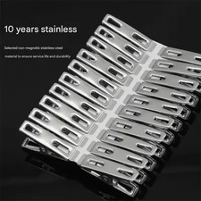 40PCS Stainless Steel Clothes Pegs Heavy Duty Laundry Clips Rustproof Grip UK