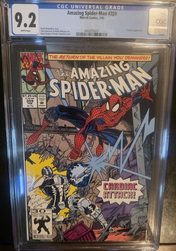 Amazing Spider-Man #359 CGC 9.2 Cardiac Appearance