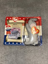McDonald's TY Beanie Baby - RIGHTY the Elephant Collectors Toy