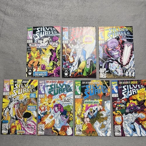 Vintage Marvel Comic Lot Silver Surfer #52 53 59 71 72 73 74