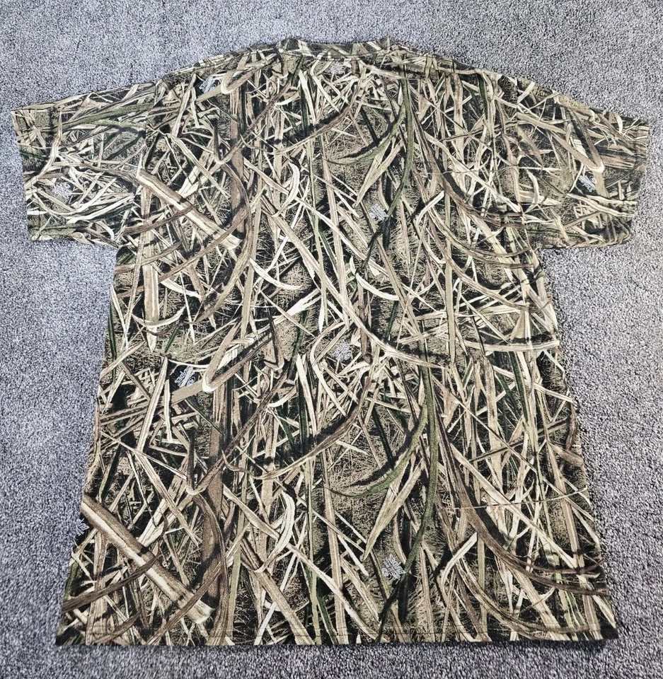 Mens XL Mossy Oak Shadow Grass Blades Camo Performance Short Sleeve T-shirt - Image 3 of 4