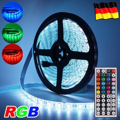  12V RGB LED-Streifen 5050 SMD 1-5m | Wasserfeste Lichtleiste Remote Control
