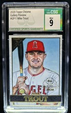 2020 Topps Chrome Mike Trout Gallery NBCD Preview #GP-1 Angels CSG 9