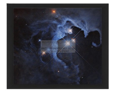 HP TAU TRIPLE STAR IN REFLECTION NEBULA TAURUS 8X10 FRAMED PHOTO