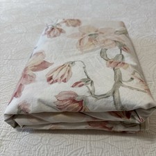 Pottery Barn Botanical Floral Garden Organic Cott Percale Duvet Cover Full/Queen