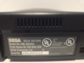 Sega Saturn Model 2 Console MK-80000 Black OEM Bundle w/ 2 Controllers, TW