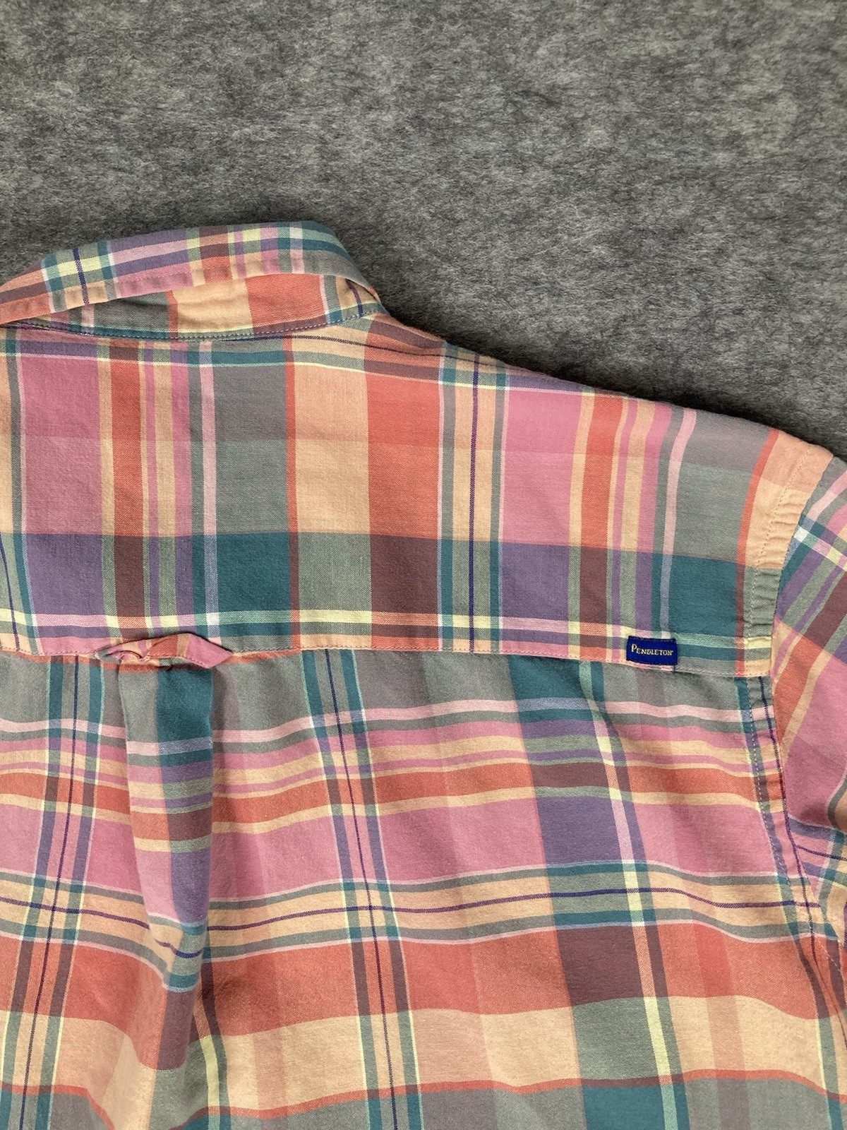 Pendleton Surf Madras Button Up Shirt Size Large … - image 8