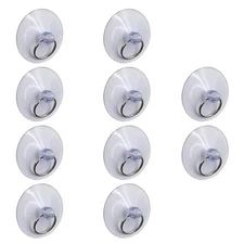 TREELY 10Pcs Suction Cup with Rings, 50mm Clear Suction Cup Sucker for Window...