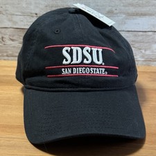 Vintage SDSU San Diego State Aztecs Hat The Game Adjustable Back Black Red