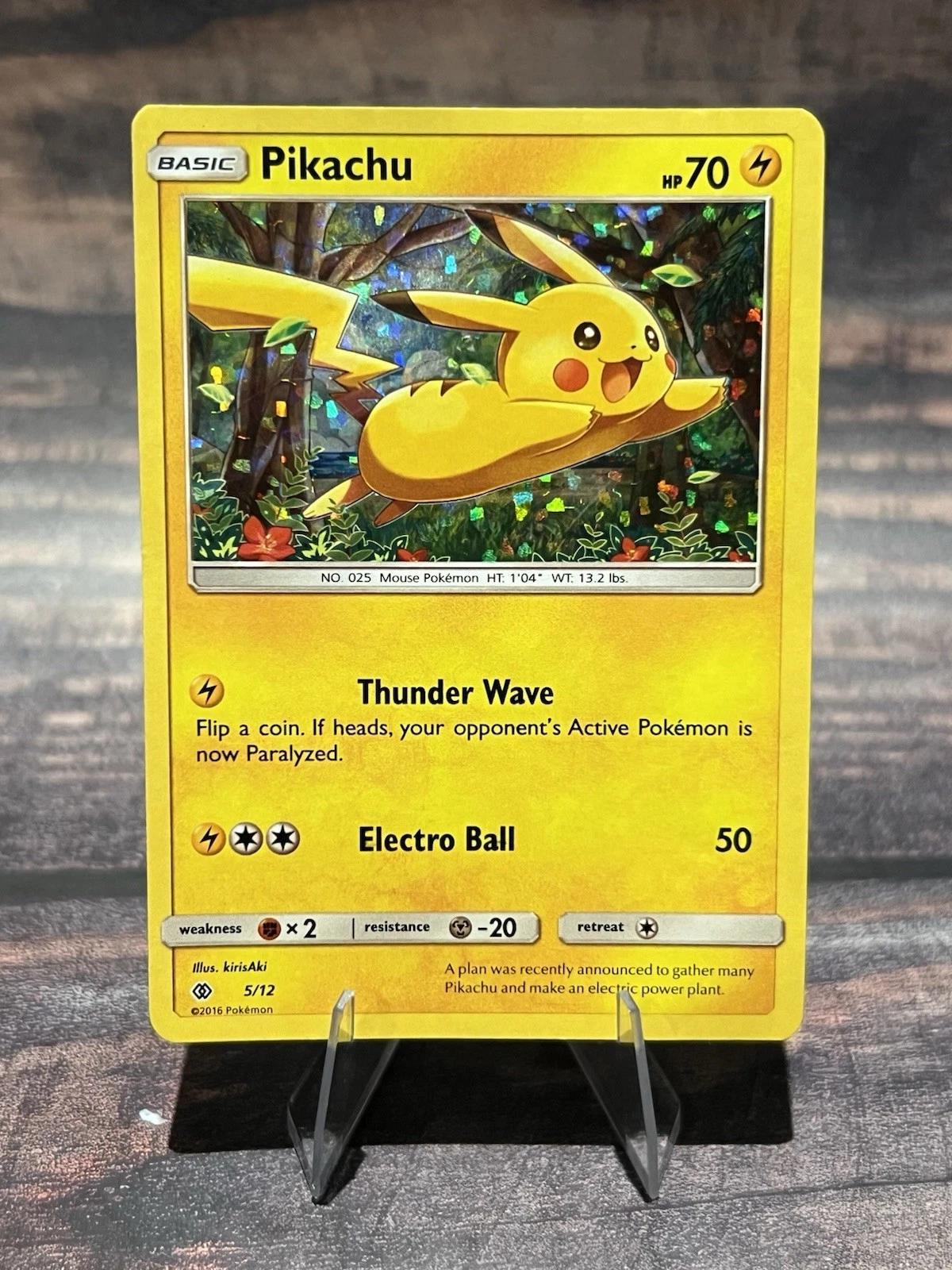 Pikachu 5/12 Holo McDonald's Promo Pokémon Card