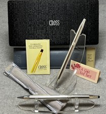 Cross Ladies Roses Sterling Silver Pen 0.5mm Pencil 304105 STUNNING