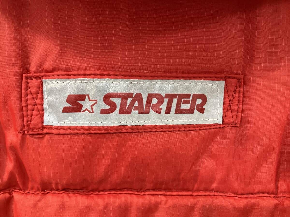 Starter Reversible Down Jacket Navy Nylon Polyest… - image 3