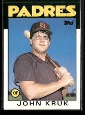 1986 Topps Traded #56T John Kruk San Diego Padres
