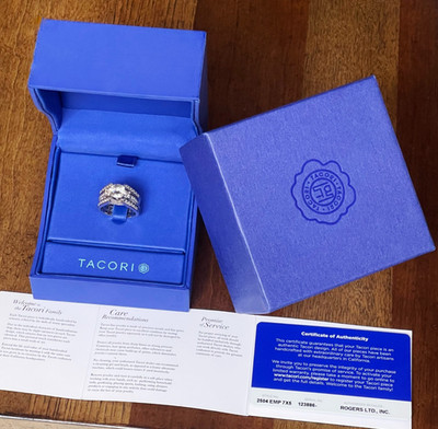 $18000 / Tacori Massive Platinum & 18K Diamond Ring with Life time warranty