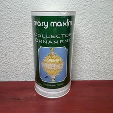 Mary Maxim Collector Beaded Ornament Kit Golden Royalty Christmas Decor Craft