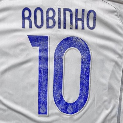 【新品未使用】希少長袖 レアル・マドリード 2006 ROBINHO 10 Adidas Real Madrid Robinho 10 Official 2006 2007 Size XL From