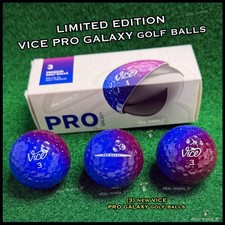 VICE PRO GALAXY Golf Balls - NEW SLEEVE 3 Limited Edition DRIP  SHADE Balls 