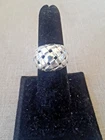 Vintage James Avery Retired Sterling Silver Basket Weave Dome Ring Size 7.5