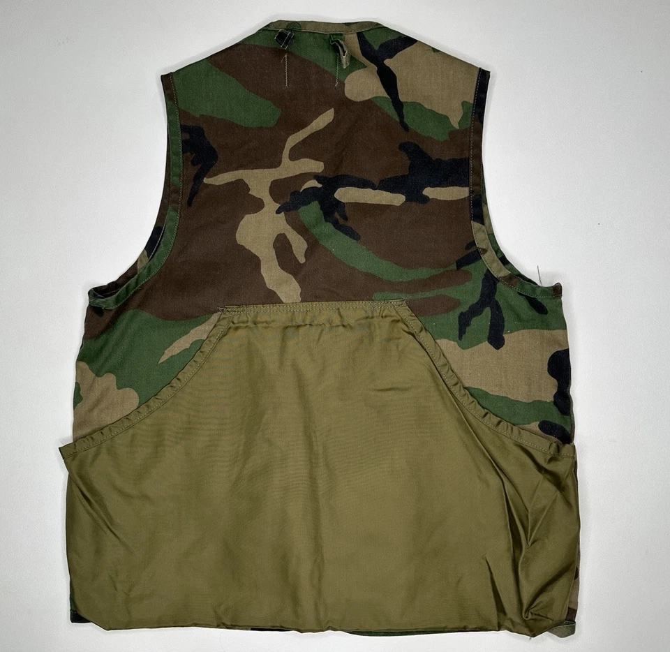 Vintage Jim Catfish Hunter Duck Camo Hunting Vest Outdoor Game Pocket - M - Image 3 of 4