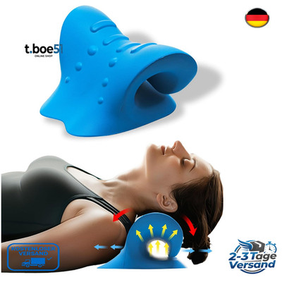 Cloudy Neck Pro Nackenstrecker Orthopädisch 26 Grad EVA Material Blau