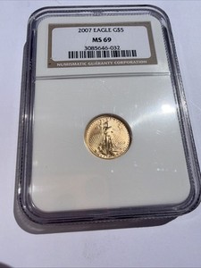 2007 1/10oz $5 Gold American Eagle NGC MS69