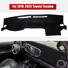 Black Mat Dashboard Dash Cover Sun Protector Pad For 2016 - 2023 Toyota Tacoma Black Mat Dashboard Dash Cover Sun Protector Pad For 2016 - 2023 Toyota Tacoma